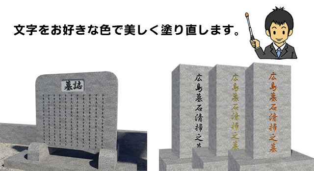 料金形態とお支払い方法 墓石清掃広島